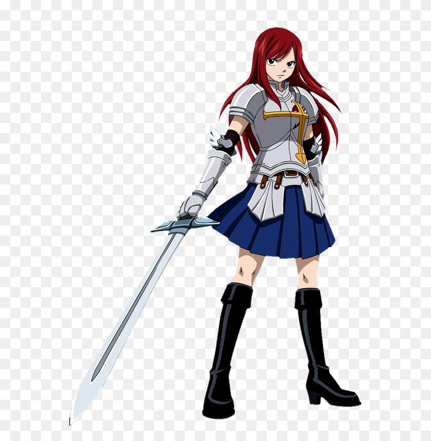 569x800 Gallery And Facts - Erza Scarlet PNG