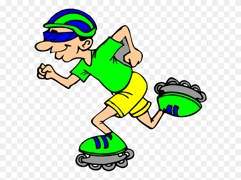 600x567 Gallery For Boy Roller Skating Clip Art Image - Boy Playing Soccer Clipart