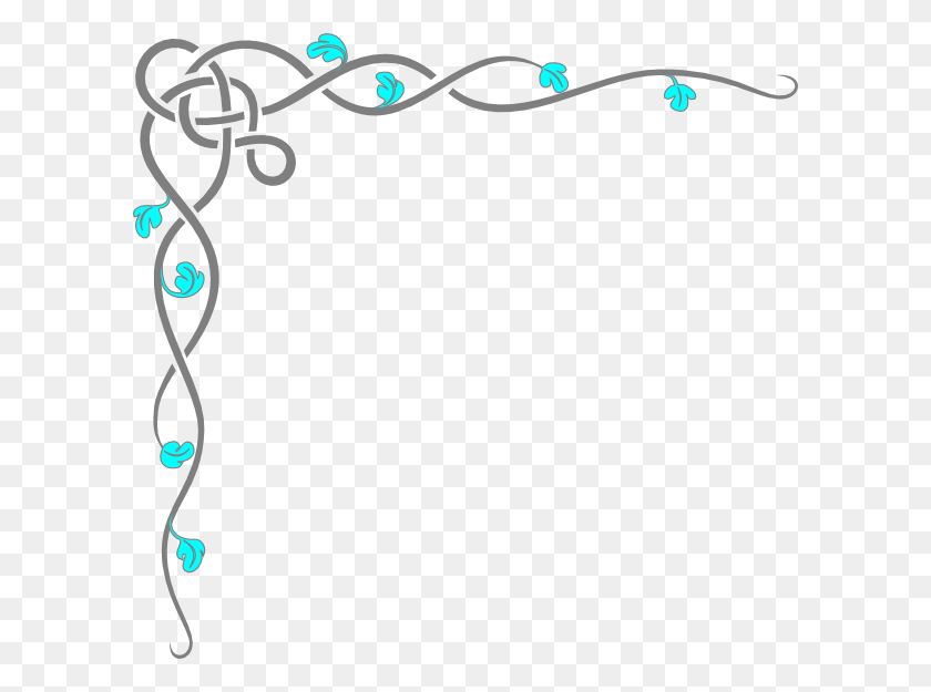 600x565 Gallery For Fancy Line Squiggly Border - Fancy Lines Png