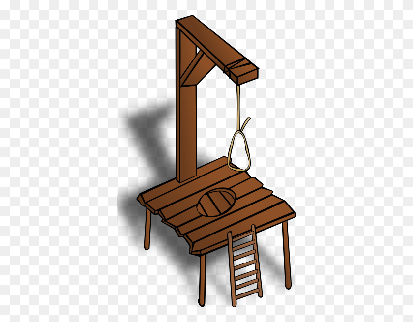 366x595 Gallows Clip Art Is Free - Picnic Table Clipart