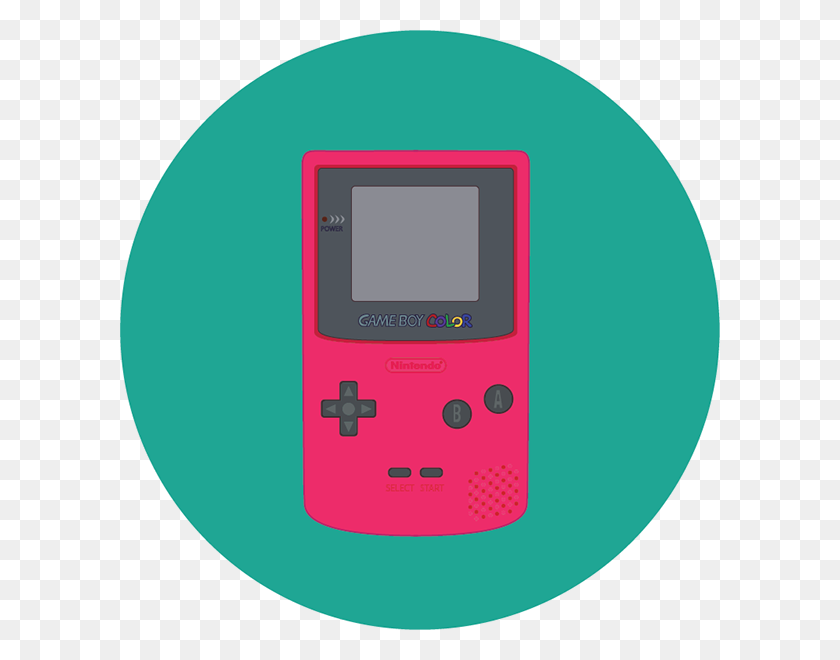 600x600 Ilustración De Game Boy En El Programa De Estudiantes - Gameboy Color Png