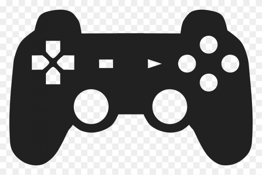 800x514 Game Controller Clip Art Free Download Clipart - Game Clipart Black And White