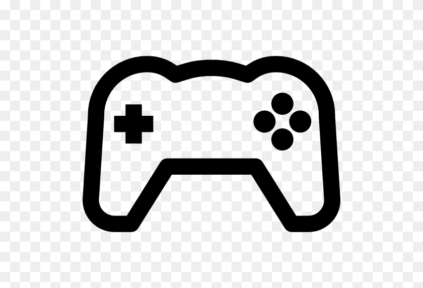 512x512 Game Controller Icon - Video Game Clipart Black And White