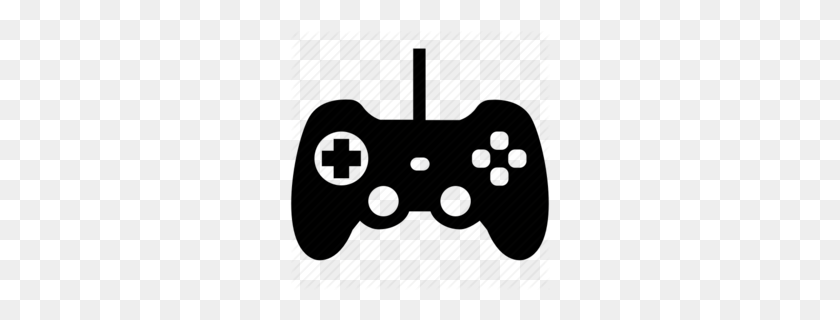 260x260 Game Controllers Clipart - Playing Games Clipart