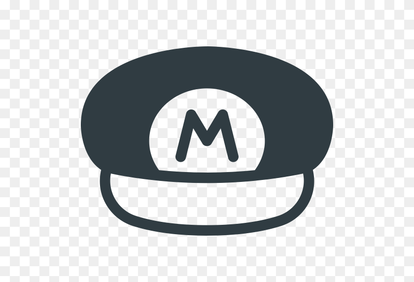 512x512 Game, Hat, Mario, Retro, Super, Video Icon - Mario Hat PNG