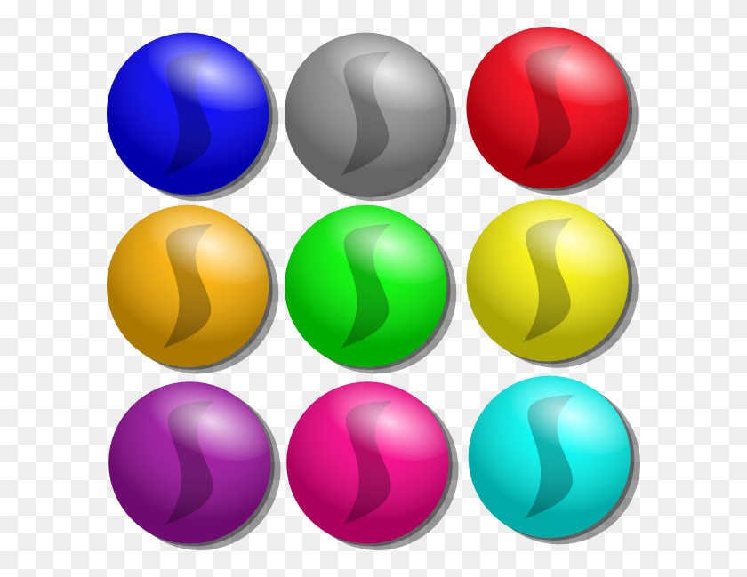 600x589 Game Marbles Dots Clip Art Free Vector - Pulse Clipart