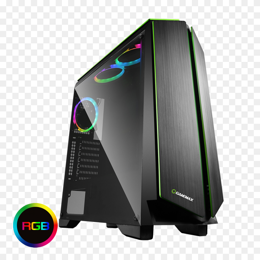 1200x1200 Game Max Zircon Rgb Gaming Pc Case With Window Spot On Computer - Gaming Computer PNG
