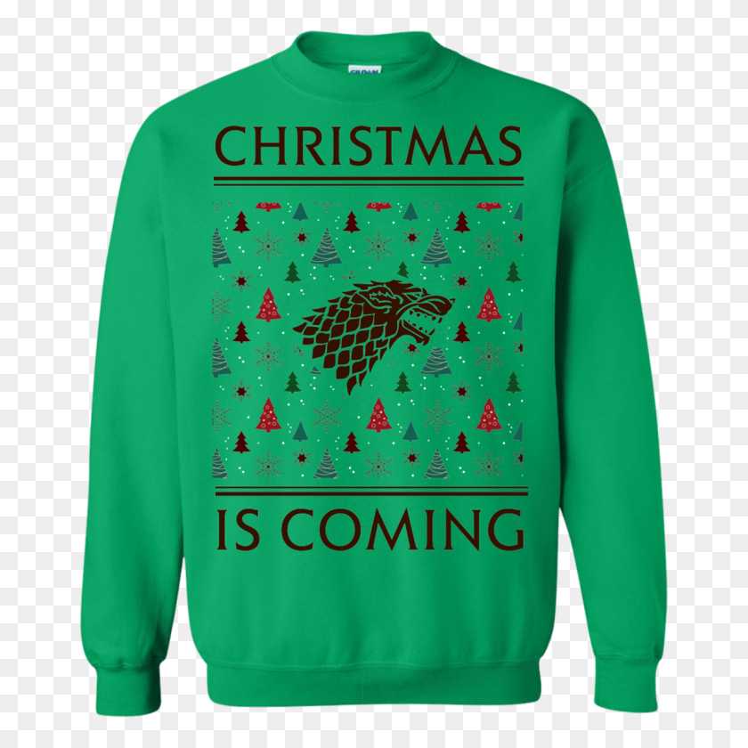 1155x1155 Game Of Thrones Christmas Is Coming House Stark Ugly Sweater, Hoodie - Ugly Christmas Sweater PNG
