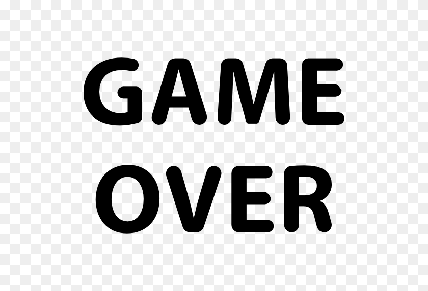 512x512 Game Over - Game Over PNG
