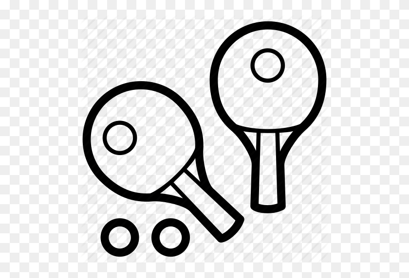 512x512 Juego, Ping-Pong, Raquetas, Juego, Deporte, Icono Deportivo - Imágenes Prediseñadas De Ping-Pong