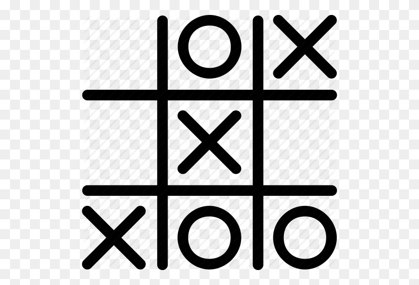 512x512 Game, Playing, Tic Tac Toe Icon - Tic Tac Toe Clipart