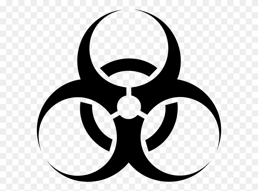 600x564 Gamefreak Biohazard Symbol Clip Art - Poison Sign Clipart