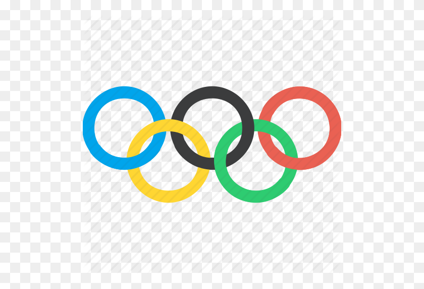 512x512 Games, Logo, Olympic, Olympics, Rings, Sports, Summer Icon - Olympic Rings PNG