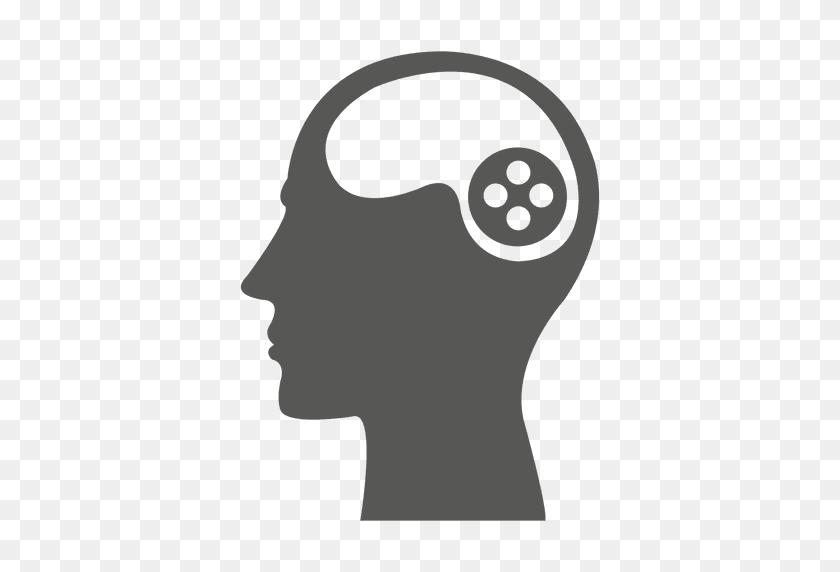 512x512 Gaming Brain Headshot - Headshot PNG