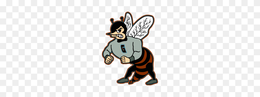 256x256 Ganado High School - Hornet Mascot Clipart