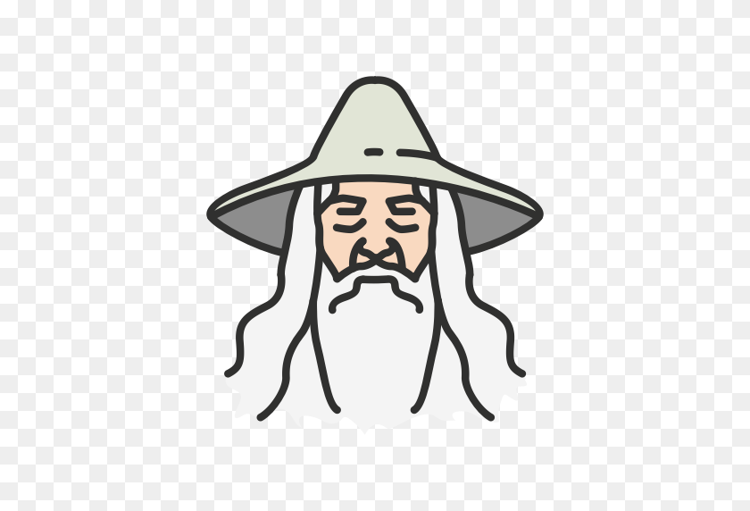 512x512 Gandalf, Lord Of The Rings, Old Man, Wizard Icon - Lord Of The Rings PNG