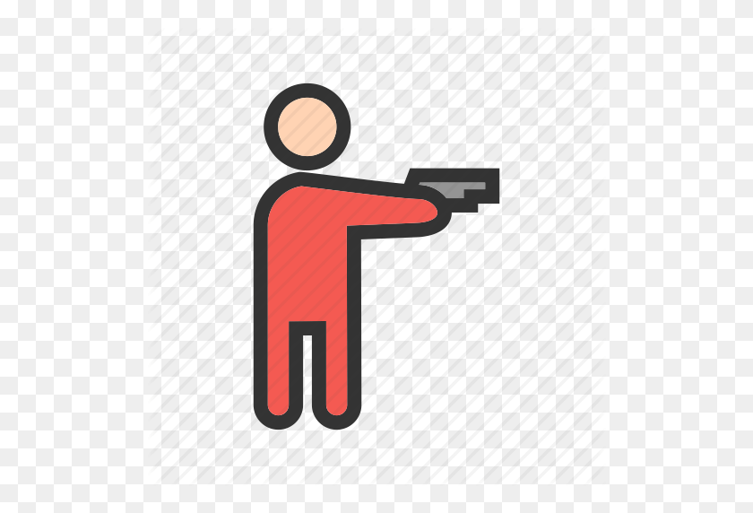 512x512 Gang, Gun, Hand, Hold, Pistol, Safety, Weapon Icon - Hand With Gun PNG