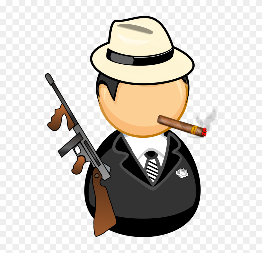 Gangster Computer Icons Sticker Decal Al Capone - Tommy Gun Clipart