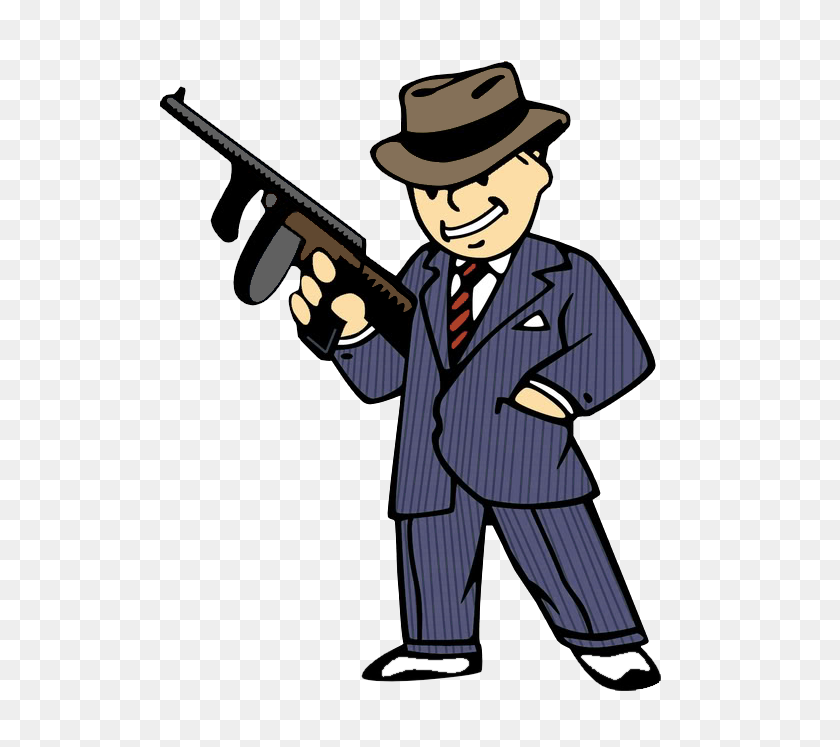 566x687 Gangster Png - Mobster Clipart