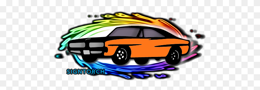500x231 Garage - Dodge Charger Clipart