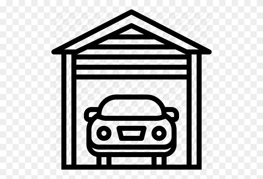 512x512 Garage Clipart Black And White Clip Art Images - Garage Clipart Black And White