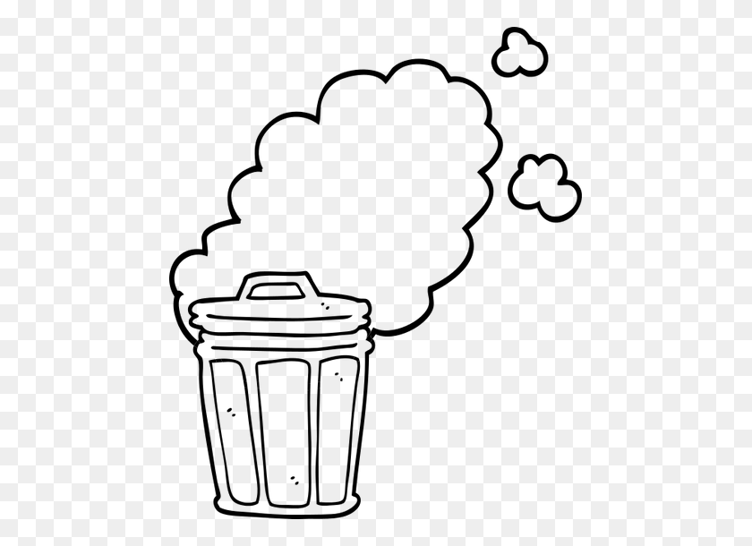 461x550 Garbage Can Clip Art Black And White Usbdata - Trash Clipart Black And White