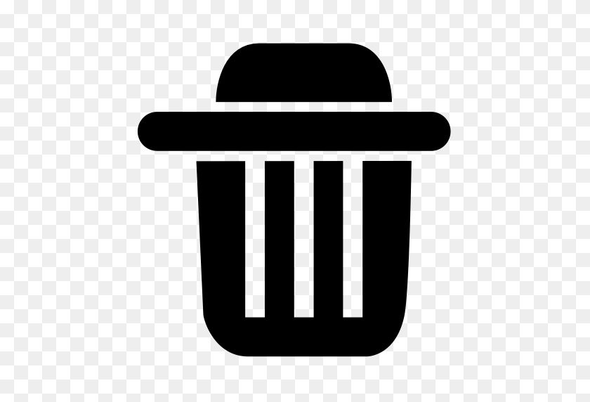512x512 Garbage Can, Litter Bin, Paper Bucket Icon With Png And Vector - Garbage Can PNG