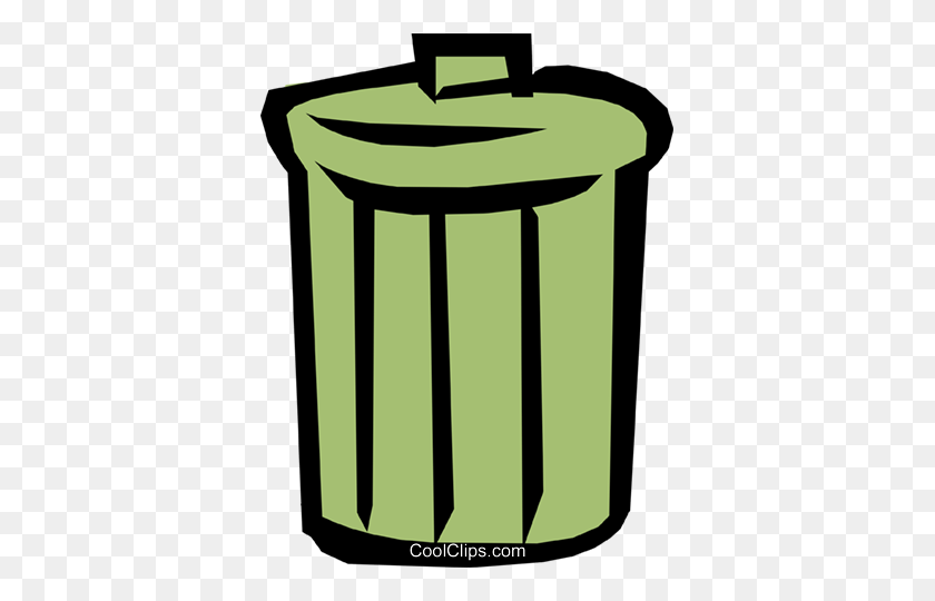 371x480 Garbage Can Royalty Free Vector Clip Art Illustration - Trash Can Clipart