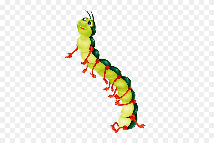 Garden Clip Art, Fairy - Centipede Clipart