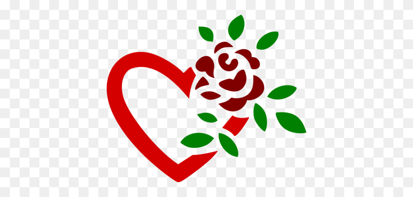 406x340 Garden Roses English Rose Download Rose Family Rose Garden Free - Family Heart Clipart