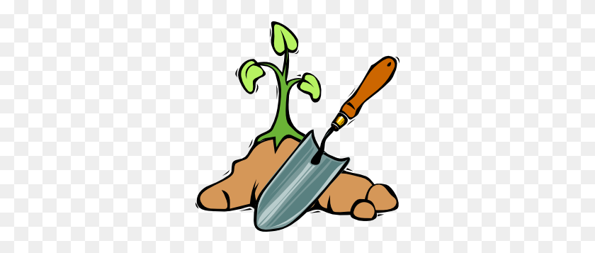 288x297 Gardening Shovel Clip Art - Carrot Garden Clipart
