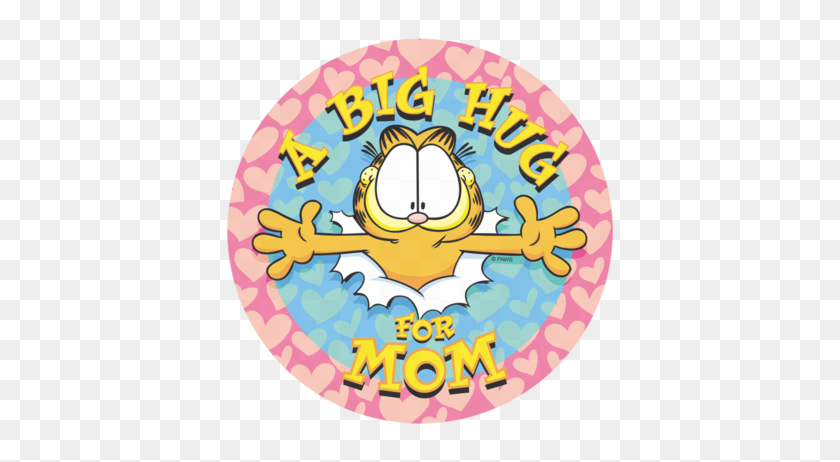 400x402 Garfield A Big Hug For Mom Men's Regular Fit T Shirt - Big Hug Clip Art