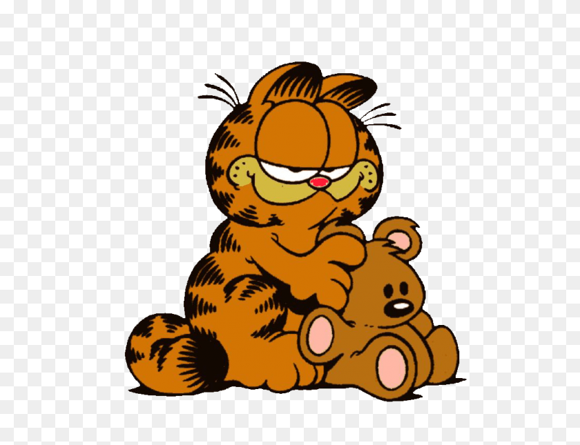 1024x768 Garfield Y Mascota Png