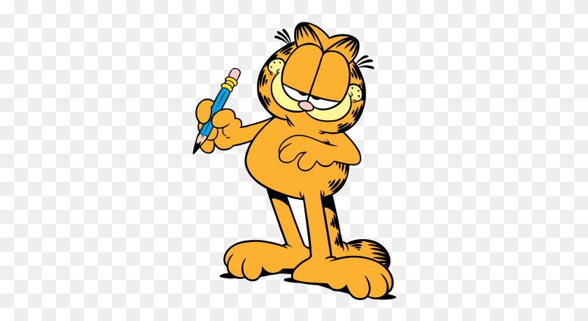 292x399 Garfield Comenzó Como Una Tira Cómica Y Con El Paso De Los Años - Garfield Png