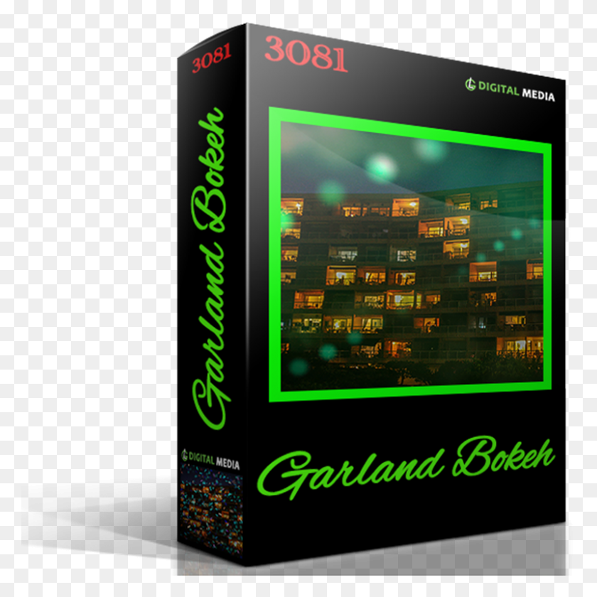 800x800 Garland Bokeh Overlay - Vhs Overlay PNG