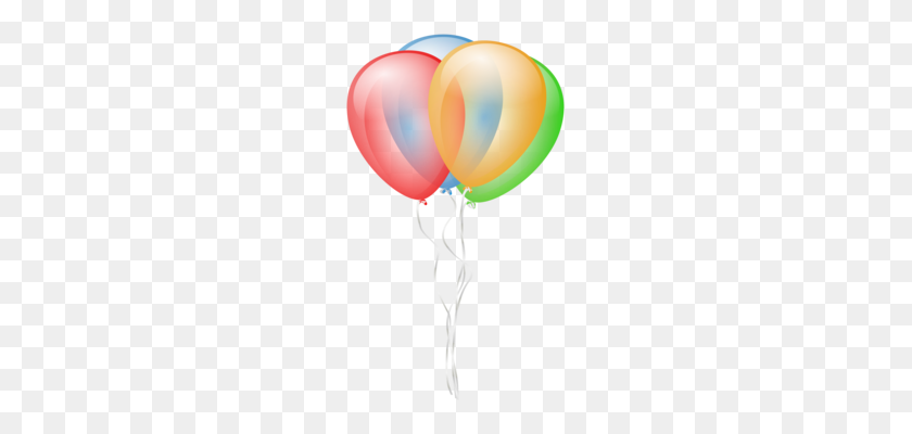 207x340 Gas Balloon Party Birthday Feestversiering - Free Clipart Birthday Balloons