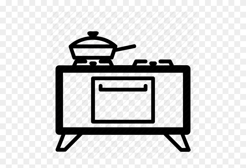 512x512 Gas Cooker Clipart Gas Stove - Sink Clipart Black And White