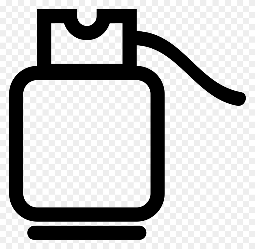 980x954 Gas Cylinder Outline Png Icon Free Download - Cylinder PNG