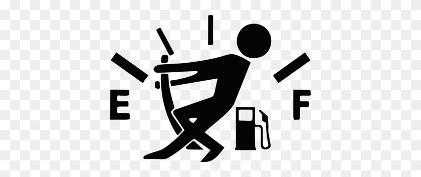 400x293 Gas Guy Decal - Empty Wallet Clipart