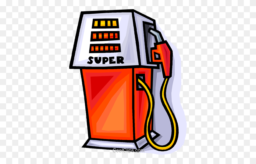 386x480 Gas Pump Royalty Free Vector Clip Art Illustration - Gasoline Clipart