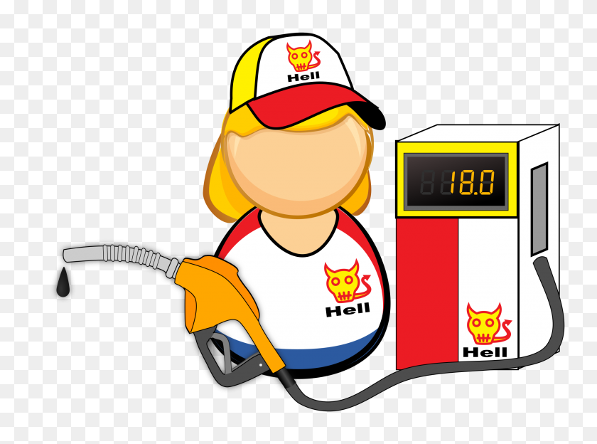 2400x1738 Gas Station Attendant Icons Png - Gas Pump PNG