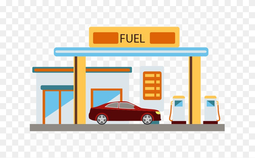 650x461 Gas Station Png - Gas Station PNG