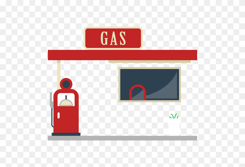 512x512 Gas Station Png Icon - Gas Station PNG