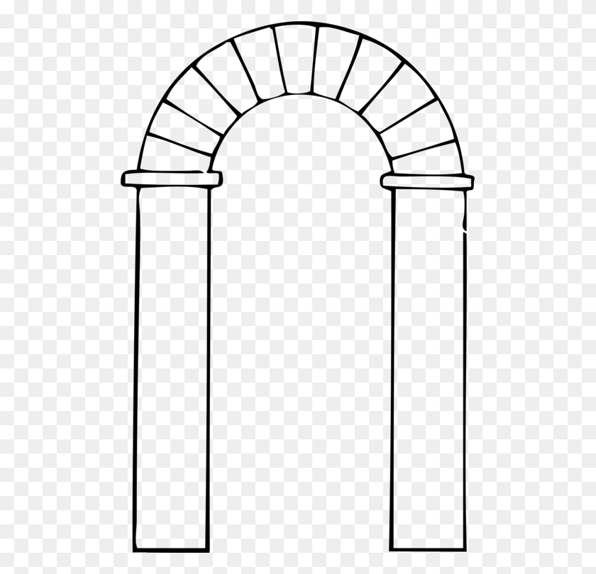 499x750 Gateway Arch Window Download Gothic Architecture - Gothic Frame PNG