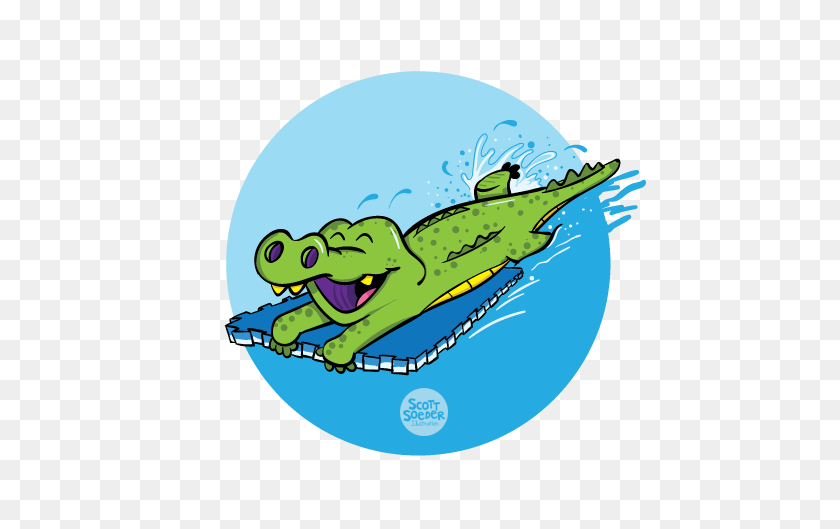467x469 Gator Illustrations For The J Swim School Scott Soeder - Gator PNG