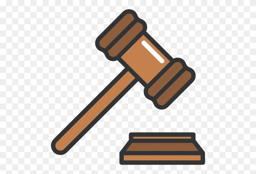 512x512 Gavel, Court, Judge, Mace, Law, Tools And Utensils, Justice, Trial - Science Tools Clipart