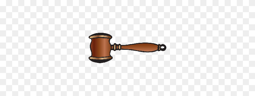 256x256 Gavel Hammer Clip Art Free Vector Clipartcow Image - Hammer Clipart PNG