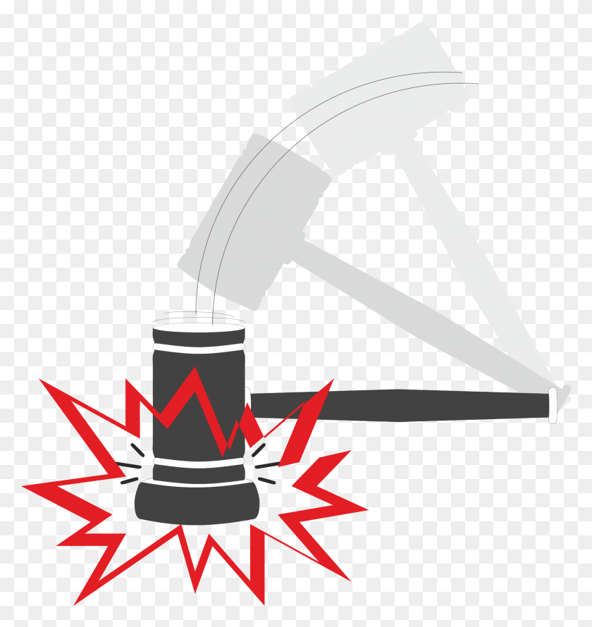 1804x1920 Gavel Or Hammer Used In Courts Or Politica - Gavel Clipart Black And White