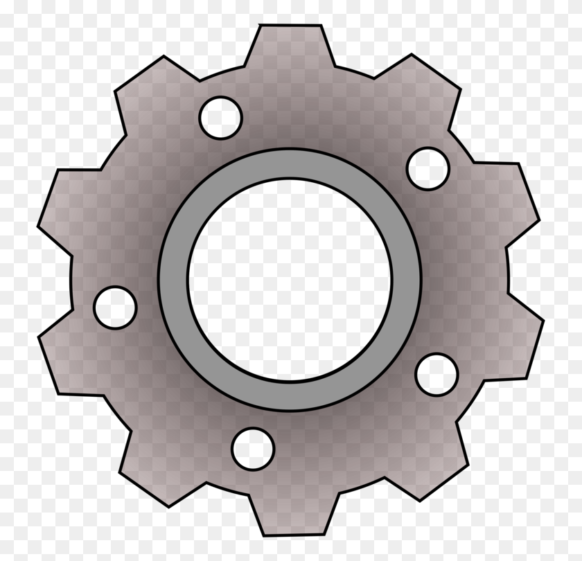 743x750 Gear Mechanical Engineering Drawing Sprocket Computer Icons Free - Mechanical Clipart