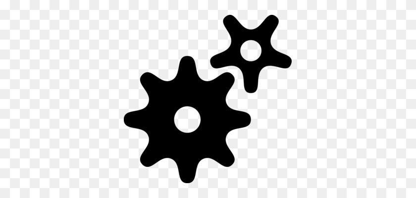339x340 Gear Shape Technology - Gear Clipart Black And White